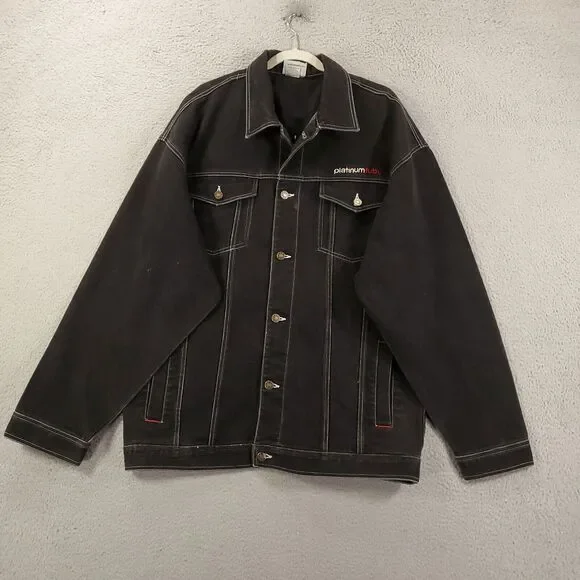 Vintage Fubu Platinum Mohammed Ali Jacket Mens 2XL Y2K Boxing Hip Hop Trucker - Picture 2 of 15